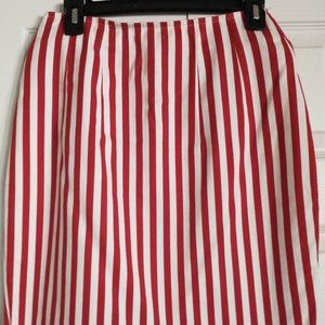 Red and white Striped Skirt - The Limited - Size 10